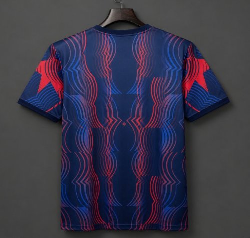 26/27 Barcelona Pre-Match Dark Blue/Red/Gold Jersey