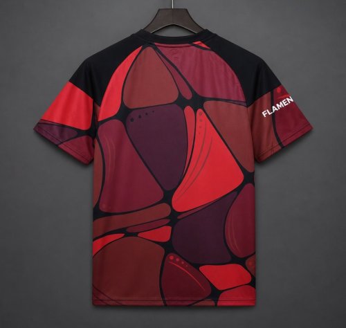 26/27 Flamengo 2026 Pre-Match Red/Black/Burgundy Jersey