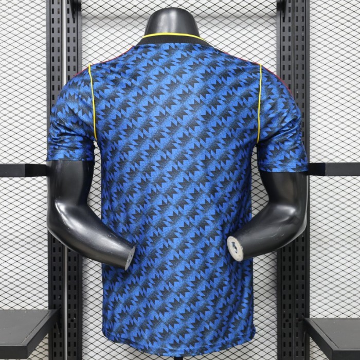 Player Version 2026 Manchester United Blue with Black  Away Jersey