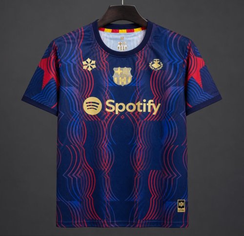26/27 Barcelona Pre-Match Dark Blue/Red/Gold Jersey