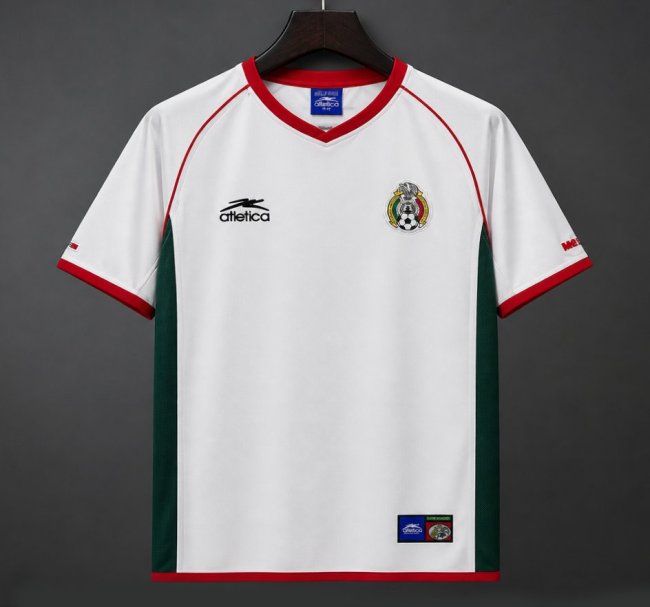 Retro 2002 Mexico World Cup Away White Jersey