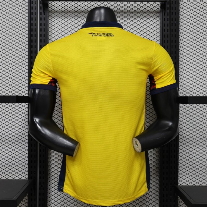 Player Version 2026 Ecuador Yellow with Tonal Wave  Home Jersey