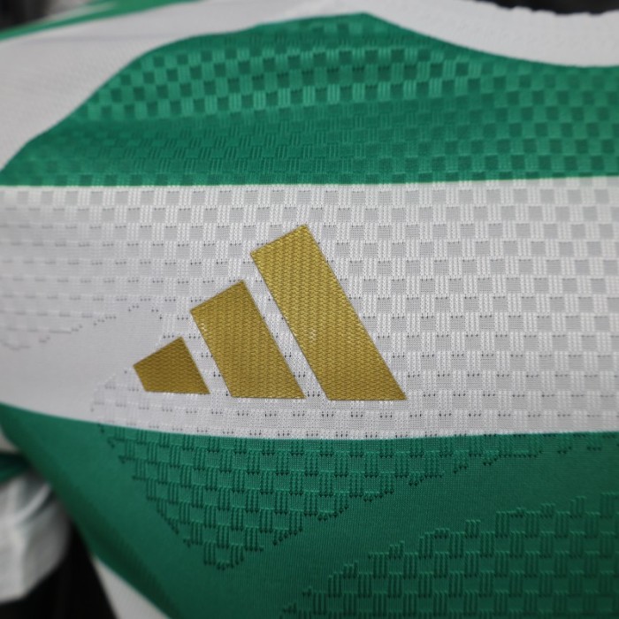 Player Version 26/27 Celtic Green & White Hooped Home Jersey