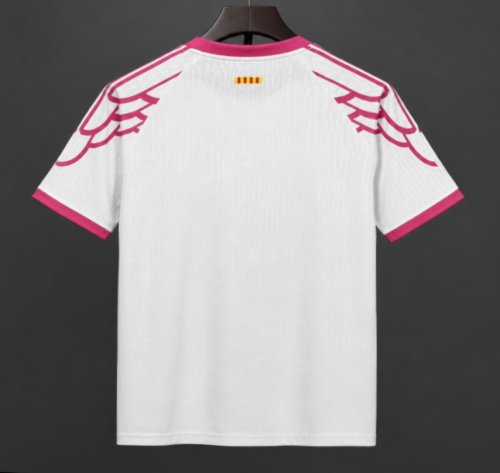 25/26 Barcelona  Pink Wings  Special Edition White/Pink Jersey