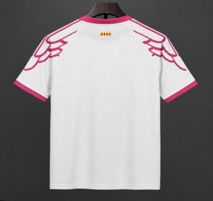 25/26 Barcelona  Pink Wings  Special Edition White/Pink Jersey