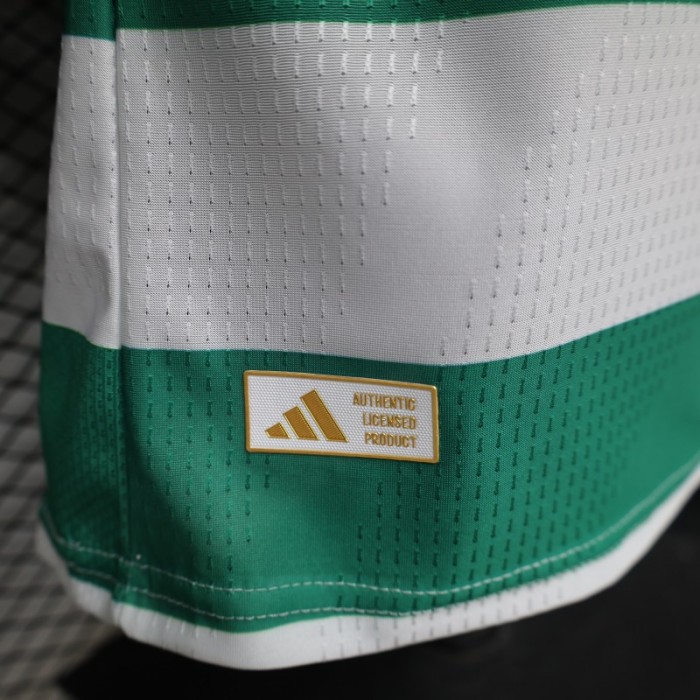 Player Version 26/27 Celtic Green & White Hooped Home Jersey