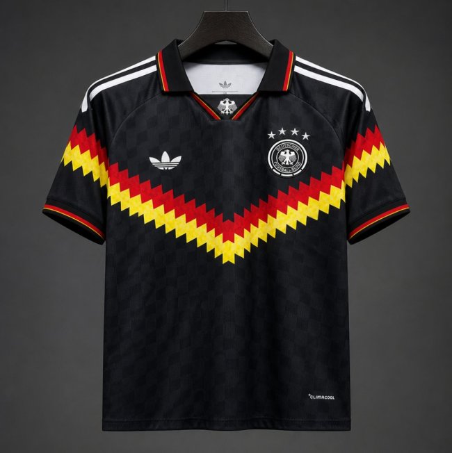2026 Germany Special Edition Black 1990s Vintage Style Concept Jersey