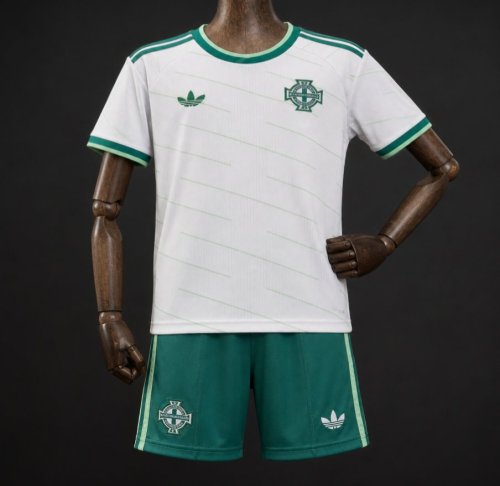 2026 Kids Northern Ireland Away White Jersey