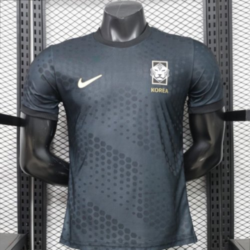 Player Version 2026 South Korea Dark Grey with Tonal Dot Allover Print Away Jersey