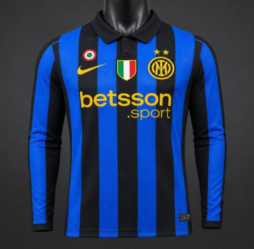 Player Version 26/27 Inter Milan Home Long Sleeve Jersey