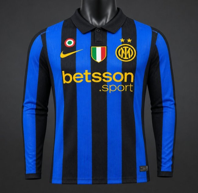 Player Version 26/27 Inter Milan Home Long Sleeve Jersey