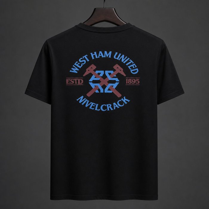 26/27 West Ham United NVLCRK Crest Men's Black Football T-Shirt