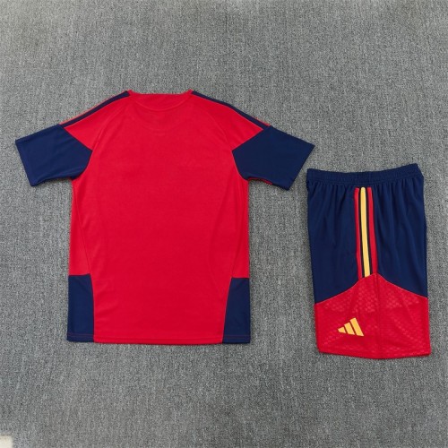 26/27 Spain Home Red Short Sleeve + Soccer Shorts