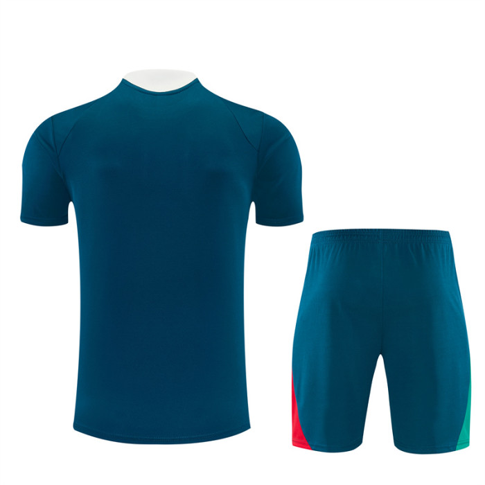 26/27 Portugal Away Blue Short Sleeve + Soccer Shorts