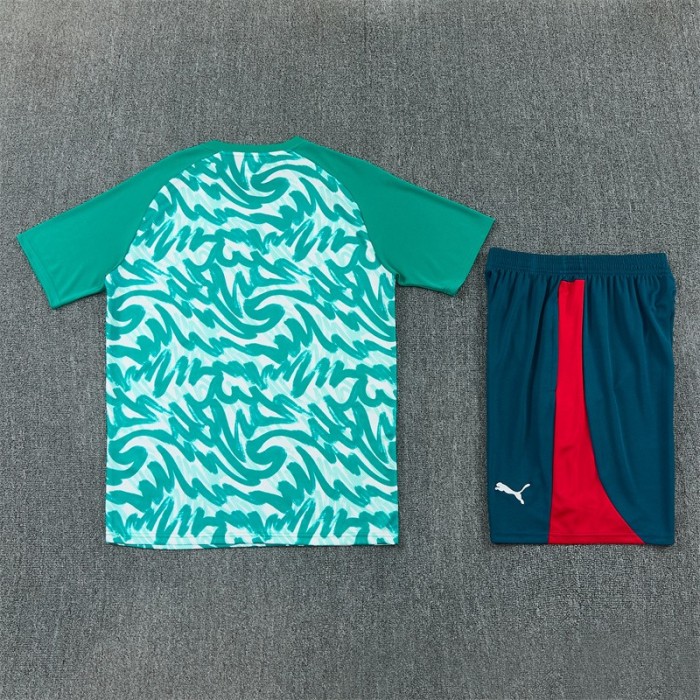 26/27 Portugal Third Green Short Sleeve + Soccer Shorts