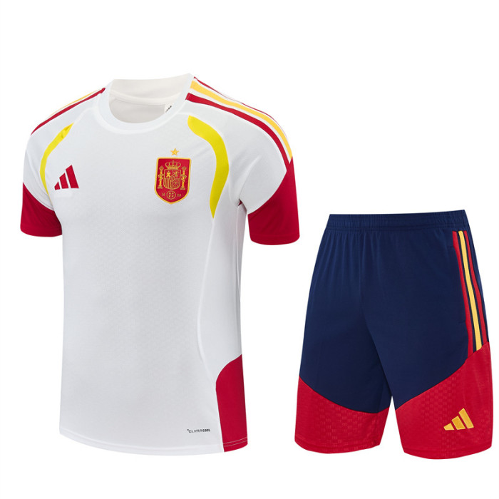 26/27 Spain Away White Short Sleeve + Soccer Shorts