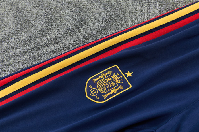 26/27 Spain Home Red Half Zipper Jacket Tracksuit + Long Pants