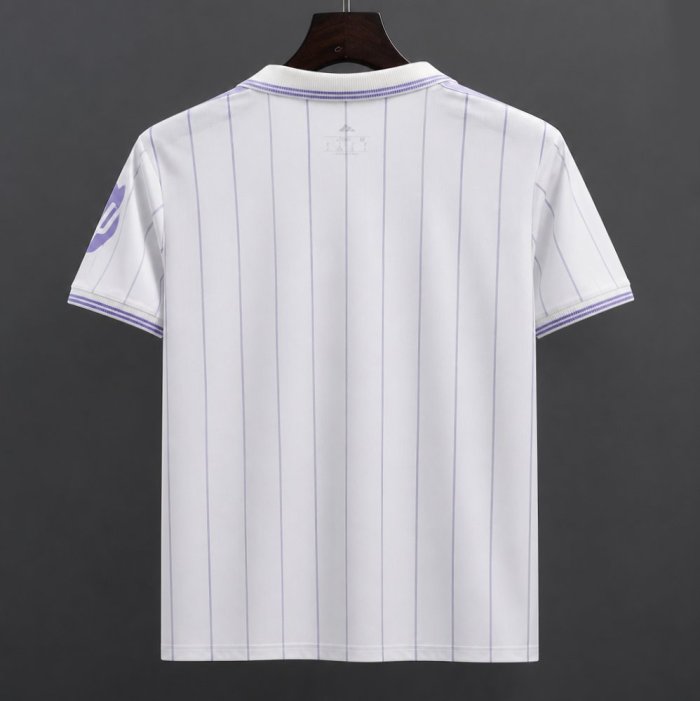 26/27 Real Madrid Vintage Style White POLO Jersey