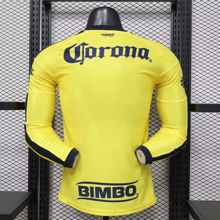 Player Version 26/27 Club America Home Long Sleeve Jersey