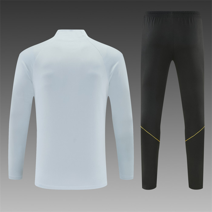 Player Version 26/27  Barcelona Light GreyHalf Zipper Jacket+Long Pants