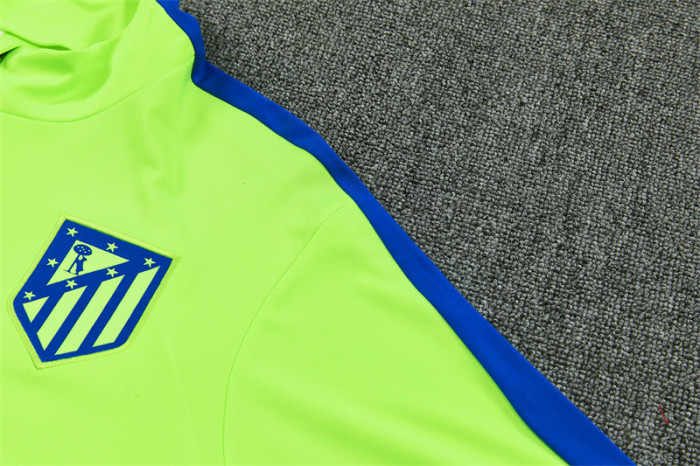 26/27 Atlético Madrid Third Fluorescent Green Half Zipper Jacket Tracksuit + Long Pants