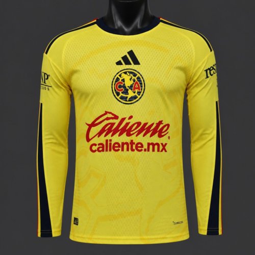 Player Version 26/27 Club America Home Long Sleeve Jersey