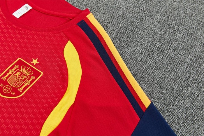 26/27 Spain Home Red Short Sleeve + Soccer Shorts