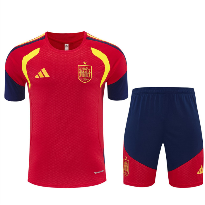 26/27 Spain Home Red Short Sleeve + Soccer Shorts