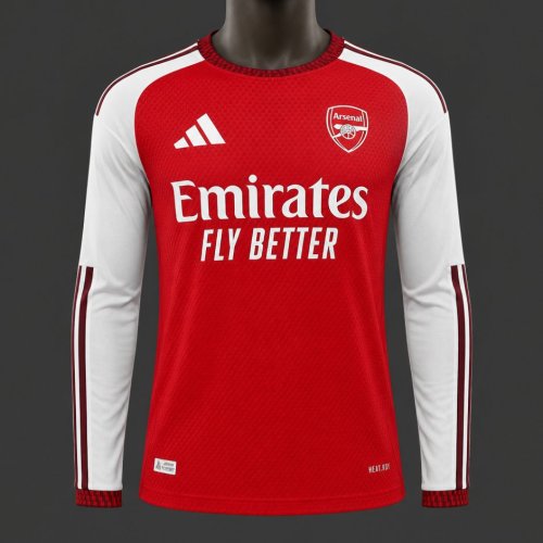Player Version 26/27 Arsenal Home Long Sleeve Jersey