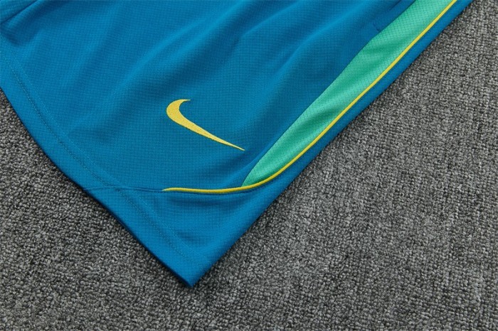 26/27 Brazil Third Teal Blue Short Sleeve + Soccer Shorts