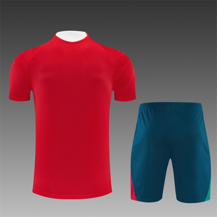 26/27 Portugal Home Red Short Sleeve + Soccer Shorts