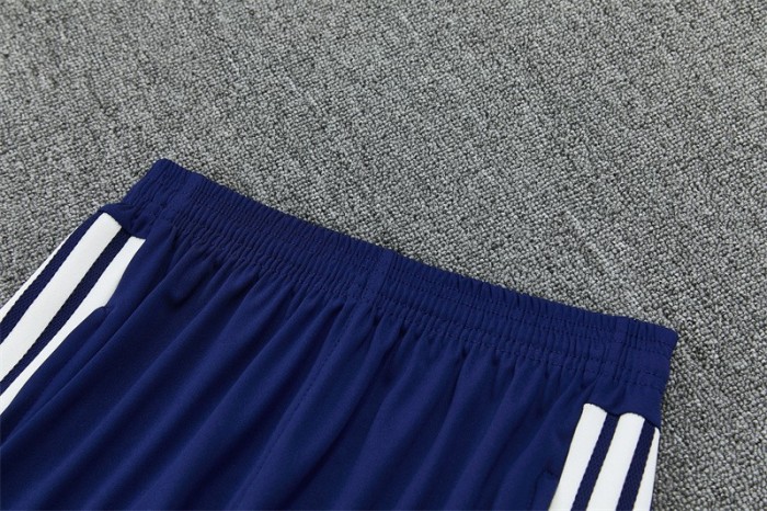 26/27 Kids Real Madrid Home White Half Zipper Jacket Tracksuit + Long Pants