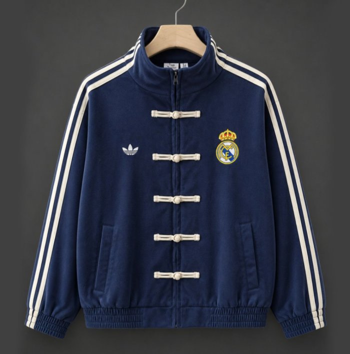 26/27 Real Madrid  x Adidas New Year Limited Edition Navy Track Jacket