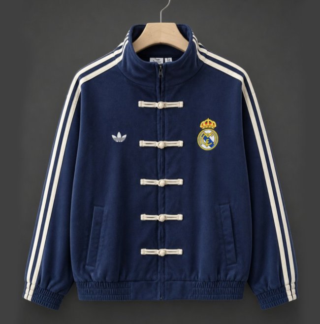 26/27 Real Madrid x Adidas New Year Limited Edition Navy Track Jacket