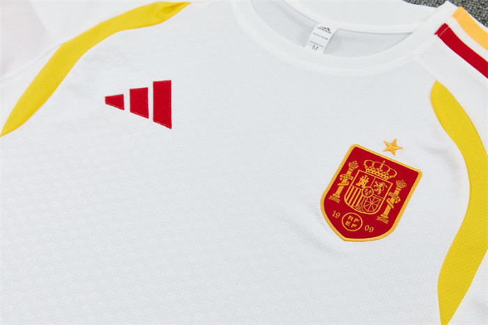 26/27 Spain Away White Short Sleeve + Soccer Shorts