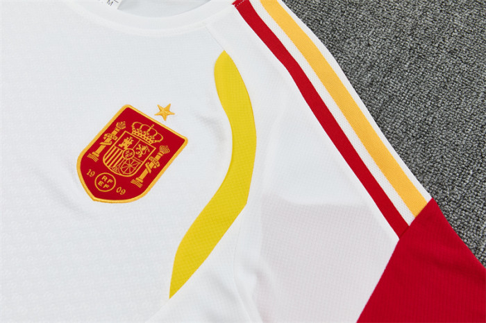 26/27 Spain Away White Short Sleeve + Soccer Shorts