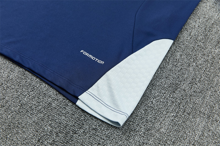 26/27 Real Madrid Away Navy Blue Half Zipper Jacket Tracksuit + Long Pants