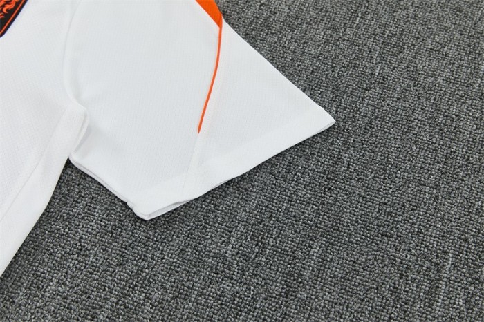 26/27  Netherlands Home White Short Sleeve + Soccer Shorts