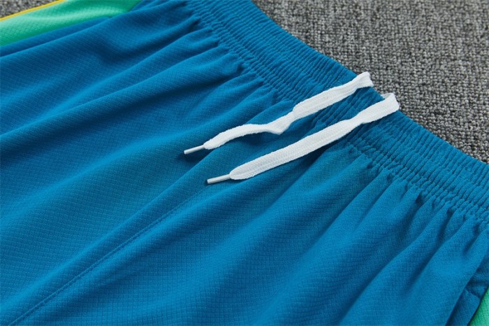 26/27 Brazil Third Teal Blue Short Sleeve + Soccer Shorts