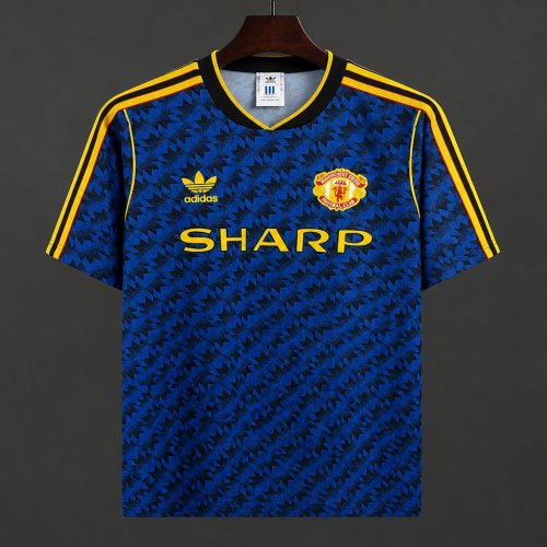 26/27 Manchester United 1990-92 Vintange Remake Away Jersey