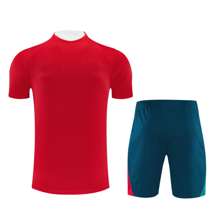 26/27 Portugal Home Red Short Sleeve + Soccer Shorts