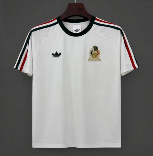 2026 Adidas Originals Mexico Retro White Football Jersey