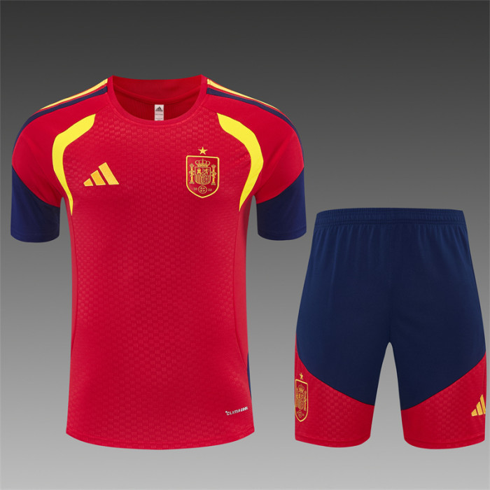 26/27 Spain Home Red Short Sleeve + Soccer Shorts