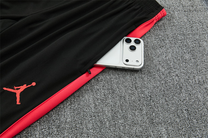 26/27 Brazil Black & Red Half Zipper Jacket Tracksuit + Long Pants