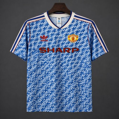 26/27 Adidas Originals Manchester United 1990-92 Remake Vintage Away Football Jersey