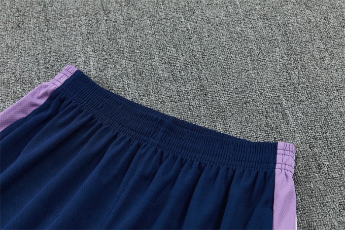 26/27 Korea Away Navy Blue Short Sleeve + Soccer Shorts