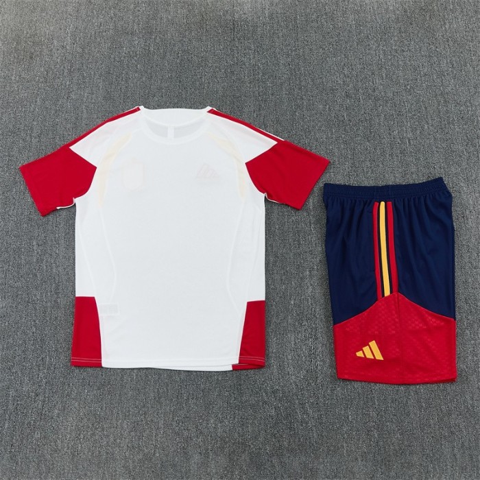 26/27 Spain Away White Short Sleeve + Soccer Shorts