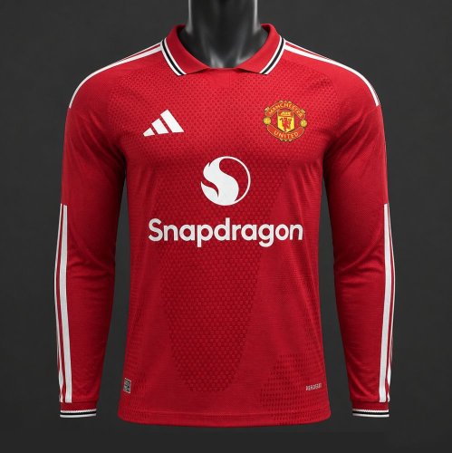 Player Version 26/27 Manchester United Home Long Sleeve Jersey
