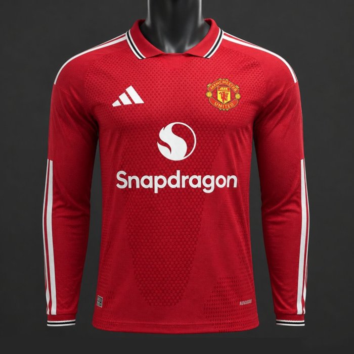 Player Version 26/27 Manchester United Home Long Sleeve Jersey