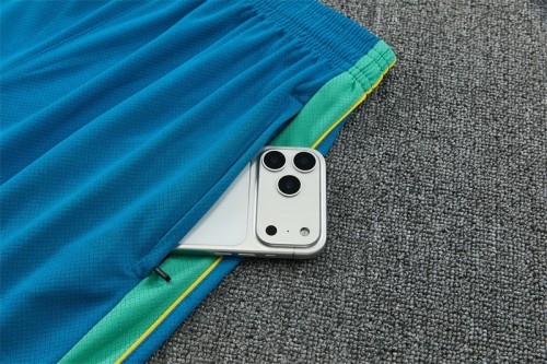 26/27 Brazil Third Teal Blue Short Sleeve + Soccer Shorts